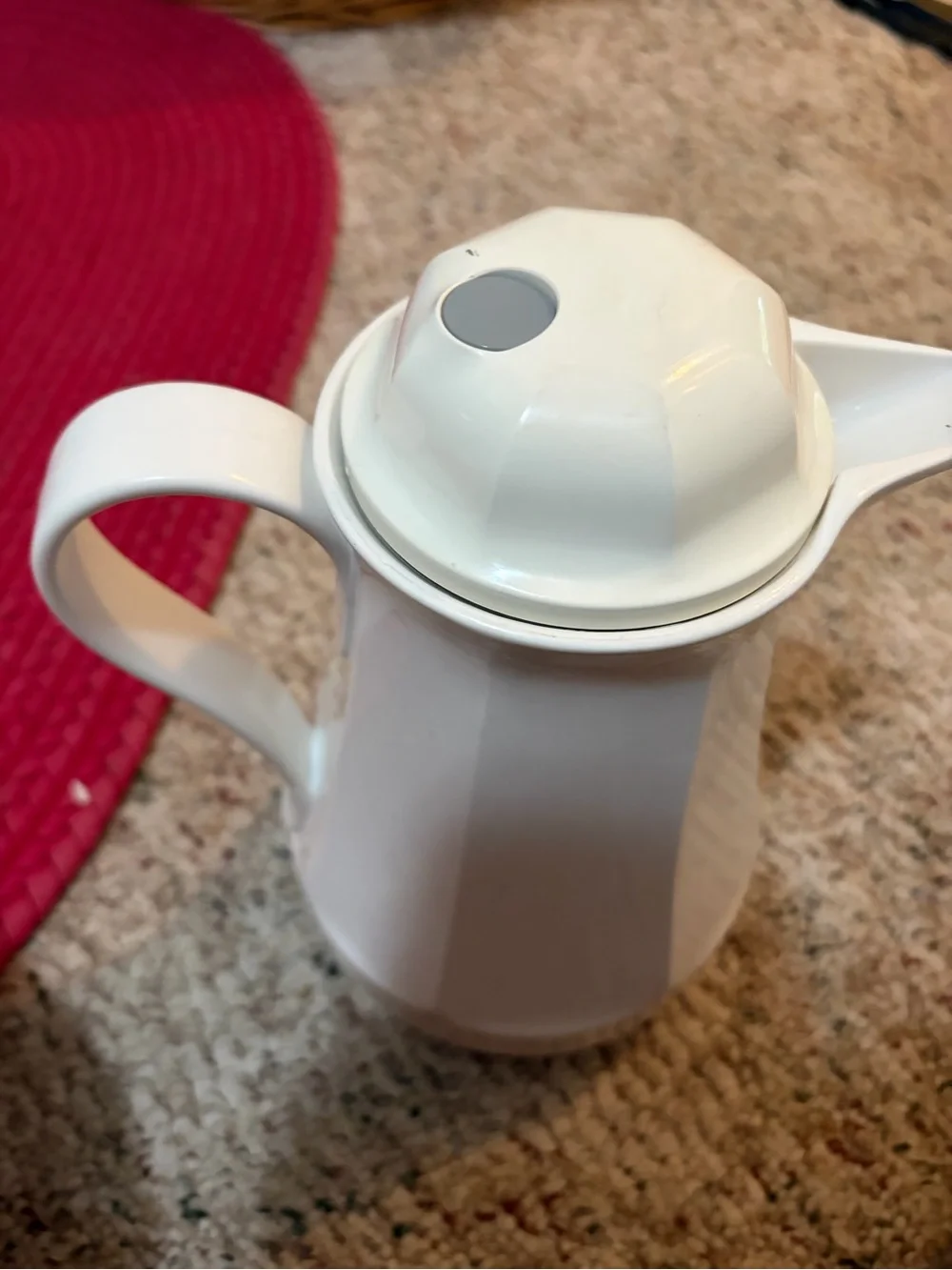 vintage Thermos White Insulated Coffee Carafe Lid Insert